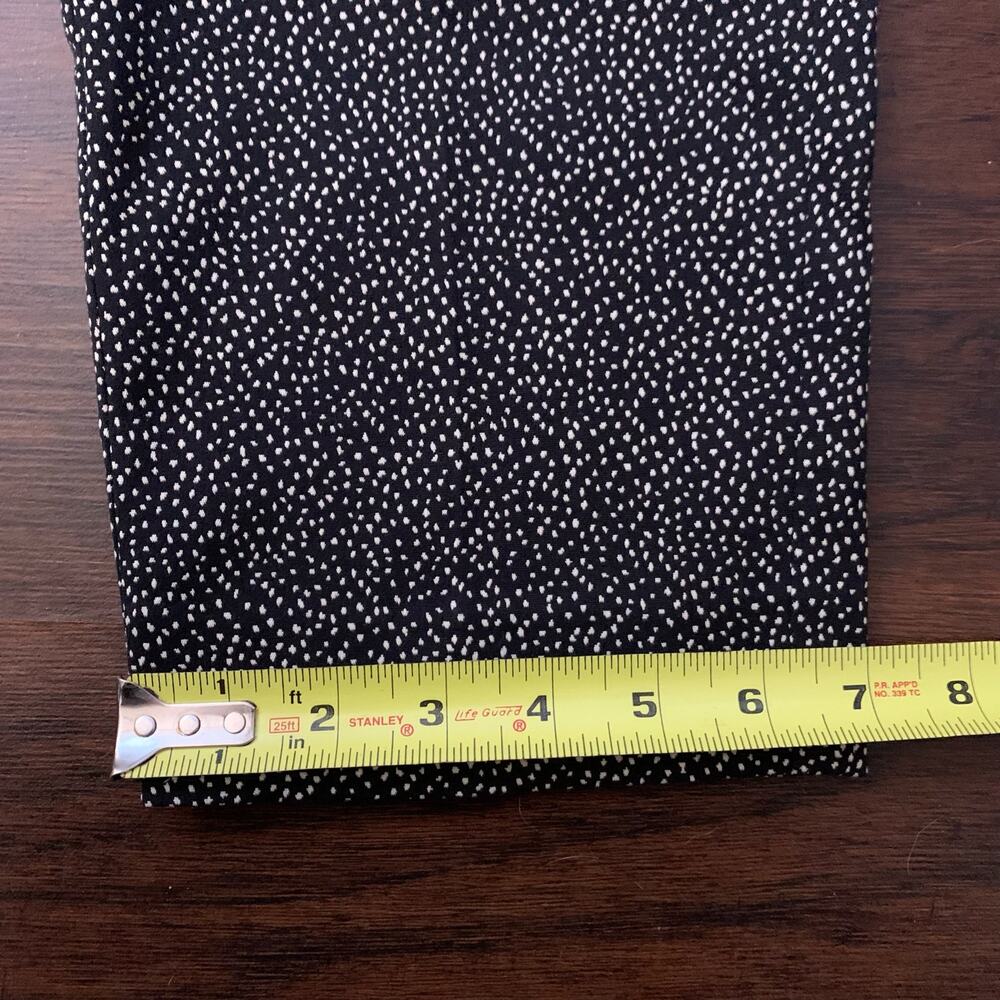 St. John Emma black & cream dot print dress pants size 8 - Picture 13 of 13